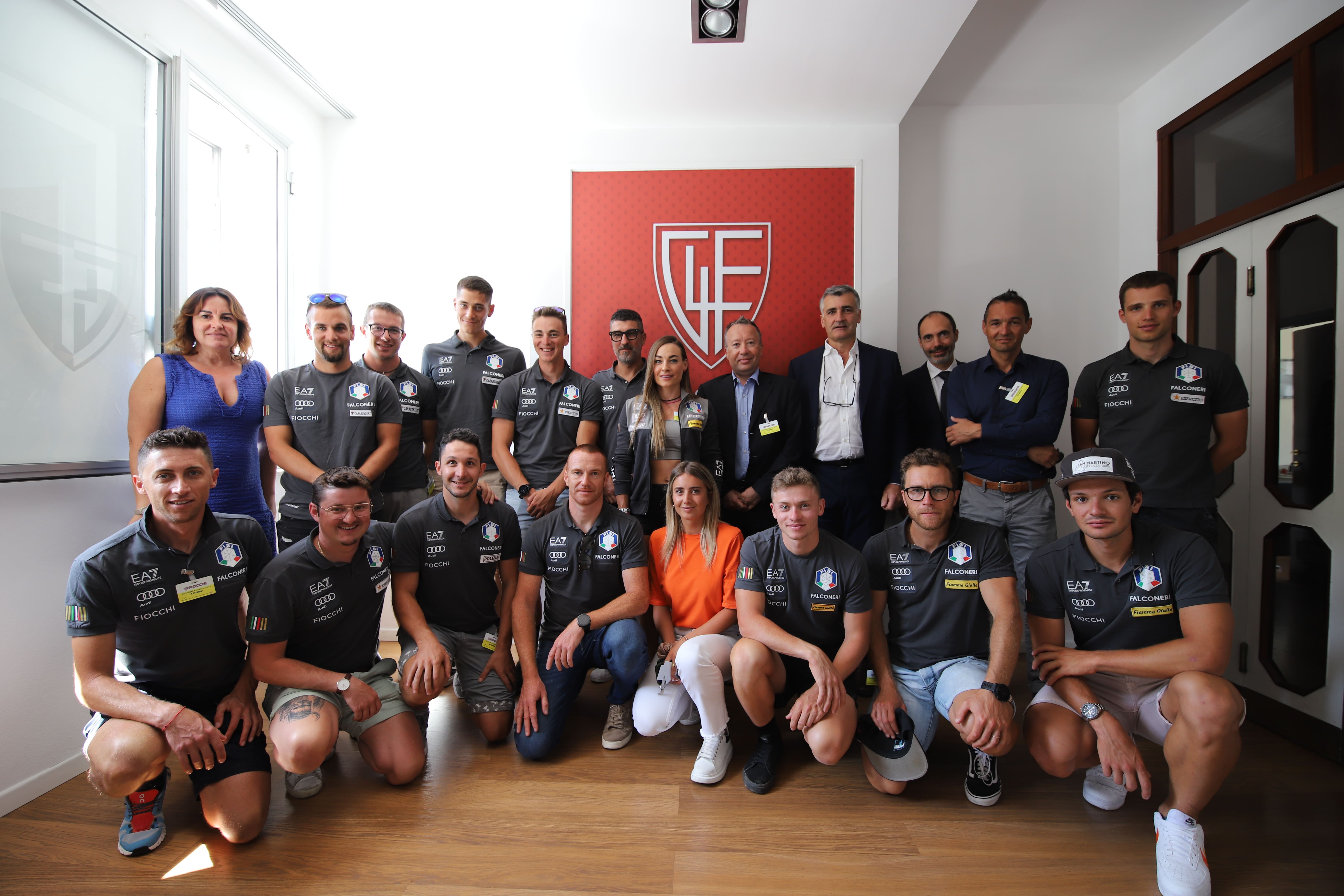  ITALIAN MEN'S NATIONAL BIATHLON TEAM VISITS FIOCCHI AMMUNITION